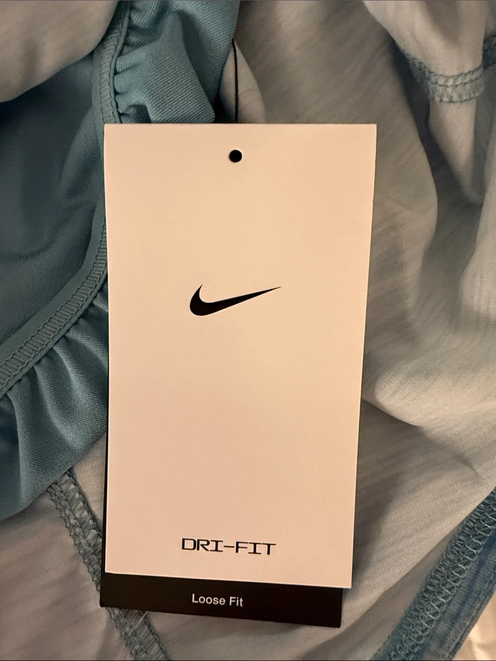 Nike Light Blue Heathered Performance Shorts